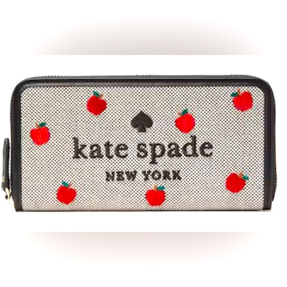 ❤️♠️❤️NWT Kate Spade Ella Apple embroidered wallet❤️♠️❤️ limited edition!!!